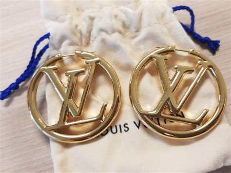 lv hoop earrings etsy.